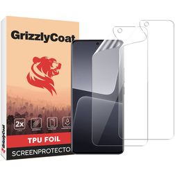 GrizzlyCoat Xiaomi 13 Pro Hydrogel TPU Screen Protector - Case Friendly + Installation Frame (2-Pack)