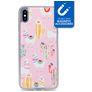 My Style Magneta iPhone XS Max TPU flexível Capa traseira - Pink Alpaca
