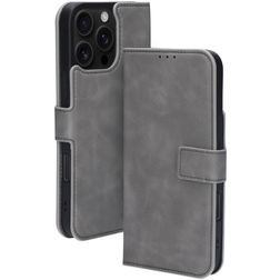 Mobiparts Classic Wallet MagSafe iPhone 16 Pro Max Pungetui med Seddelrum - Granite Grey