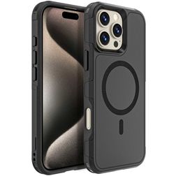Mobigear Traveller iPhone 16 Pro Max MagSafe Hårdt Bagsidecover Stødsikkert - Sort