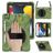 Mobigear SureGrip XGuard iPad 7 (2019) Case Plastic / Silicone Back cover + Stylus Holder + Shoulder Strap + Stand - Camouflage