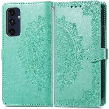 Mobigear Mandala Samsung Galaxy A16 Capa livro Carteira - Verde