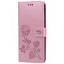 Mobigear Roses Samsung Galaxy J6 Plus Cover a libro portafoglio - Oro rosa