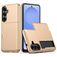 Mobigear Card Samsung Galaxy S26 Plus Funda Plástico rígido Carcasa Antigolpes con tarjetero - Dorado
