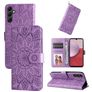 Mobigear Sunflower Samsung Galaxy A14 Wallet case - Purple