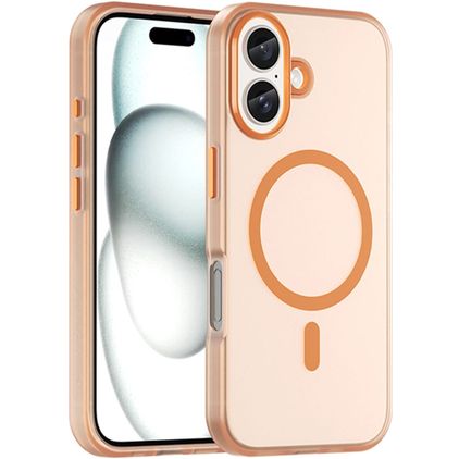 Mobigear Shockproof iPhone 16 Plus MagSafe Flexibel TPU Skal - Orange