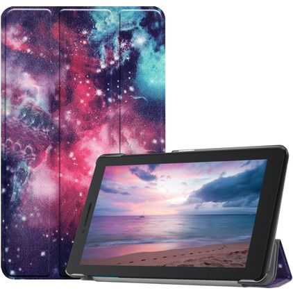 Mobigear Tri-Fold Lenovo Tab E8 Lompakkokotelo - Galaxy