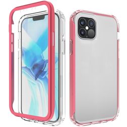 Mobigear Two-Layer iPhone 12 Pro Max Hardcase Back cover Antiurto - Trasparente / Rosso