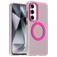 Mobigear Shockproof Samsung Galaxy S24 FE MagSafe Hårdt Bagsidecover - Lyserød