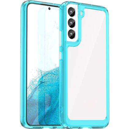 Mobigear Crystal Samsung Galaxy S23 Plus Hardcase Back cover - Trasparente / Turchese