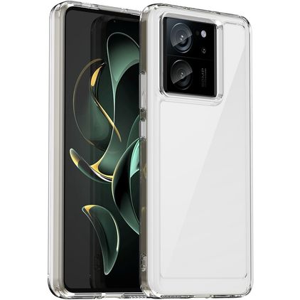 Mobigear Crystal Gennemsigtig Xiaomi 13T Hårdt Bagsidecover - Gennemsigtig