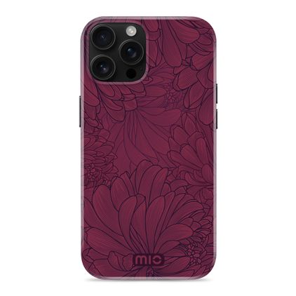MIO iPhone 16 Pro Max MagSafe Fodral Hårdplast Skal - Berry Blooms