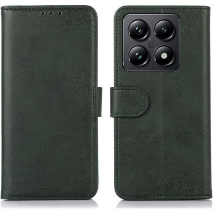 Mobigear Wallet Xiaomi 14T Pungetui med Seddelrum - Grøn