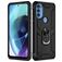 Mobigear Armor Ring Motorola Moto G71 5G Kova Suojakuori Iskunkestävä + Sormuspidike - Musta