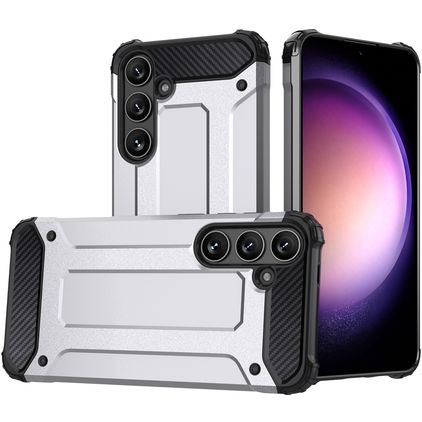 Mobigear Outdoor Samsung Galaxy S24 Hardcase Back cover Antiurto - Argento