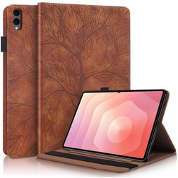 Mobigear Tree Samsung Galaxy Tab S11 Ultra Cover a libro + Portapenna - Marrone
