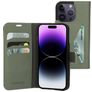 Mobiparts Classic Wallet iPhone 14 Pro Lompakkokotelo + Setelitasku - Stone Green
