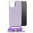 Mobilize Lanyard Gelly iPhone 14 Pro Max Flexible TPU Case with lanyard - Pastel Purple