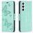Mobigear Butterfly Samsung Galaxy S23 Etui z klapką typu portfel - Zielony