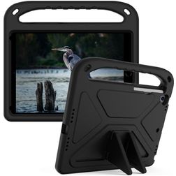 Mobigear AeroArmor iPad 9 (2021) Cover per tablet per bambini con maniglia + Portapenna - Nero