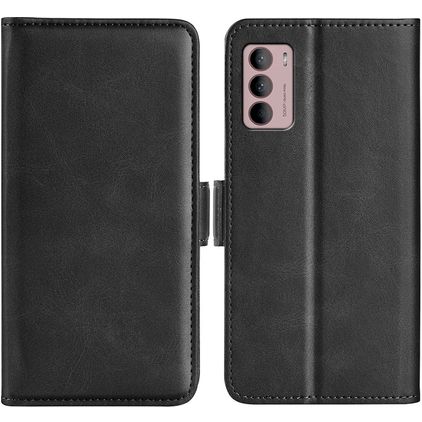 Mobigear Slim Magnet Motorola Moto G42 Knížkové pouzdro Peněženka - Černá