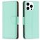 Mobigear Excellent iPhone 16 Pro Pungetui med Seddelrum - Grøn