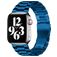 Mobigear Antwerp Rustfrit stål Apple Watch Urrem Sommerfuglelås - 42/41/40/38 mm - Blå