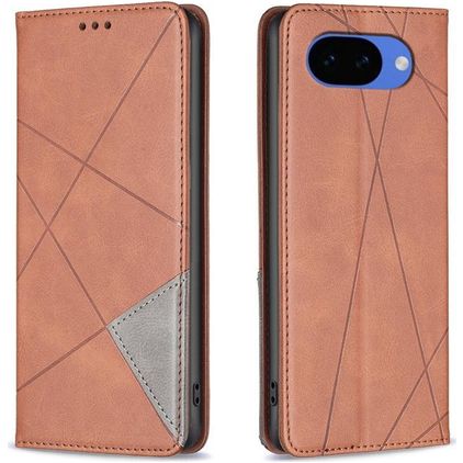 Mobigear Rhombus Slim Google Pixel 10a Lompakkokotelo - Ruskea