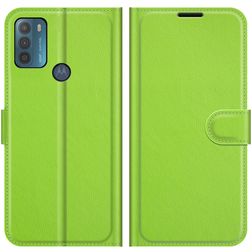 Mobigear Classic Motorola Moto G50 Plånboksfodral med sedelfack - Grön