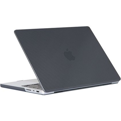 Mobigear Carbon MacBook Pro 16 Inch (2021-2026) Hardshell MacBook Case - Black - Model A2485 / A2780 / A2991 / A3186 / A3428 / A3429