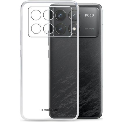 Mobilize Gelly POCO F6 Pro TPU flessibile Back cover - Nero