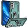 Mobigear Armor Ring Samsung Galaxy M23 Hard Case Back cover Shockproof with Ring Holder - Green