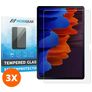 Mobigear Samsung Galaxy Tab S7 Plus Härdat glas Skärmskydd - Skalvänligt (3-pack)