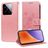 Mobigear Flowers Xiaomi 15 Funda tipo libro Cartera - Oro rosa