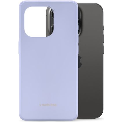 Mobilize Rubber Gelly iPhone 15 Pro TPU flexible Carcasa - Pastel Purple