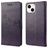Mobigear Flowers iPhone 14 Plus Capa livro Carteira - Roxo