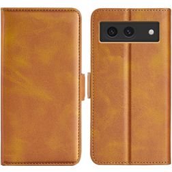 Mobigear Slim Magnet Google Pixel 8a Funda tipo libro Cartera - Coñac