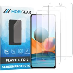 Mobigear Xiaomi Redmi Note 10 Pro Protector de pantalla Film - Compatible con fundas (pack de 3)