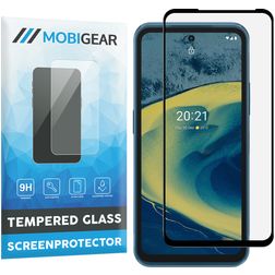 Mobigear Premium Nokia XR20 Panssarilasi Näytönsuoja - Suojakuoren kanssa yhteensopiva - Musta