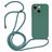 Mobigear Lanyard iPhone 14 Silicone Cover con cordino - Verde