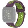 Mobigear Sport Plus Buckle Silicone Fitbit Versa 2 Strap Buckle closure - Green / Purple