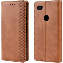 Mobigear Sensation Google Pixel 3a Wallet case - Cognac
