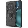 Mobigear Armor Ring HONOR Magic 4 Pro Hårdt Bagsidecover Stødsikkert med ringholder - Sort