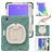 Mobigear RingGuard iPad Mini 6 (2021) Plastica rigida / Silicone Back cover + Portapenna + Tracolla + Supporto - Verde
