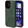 Mobiparts Classic iPhone 16 MagSafe TPU / Cuero sintético Carcasa - Emerald Green