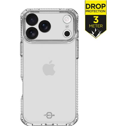 ITSKINS Level 2 SpectrumClear R Transparente iPhone 17 Pro Max TPU flexible Carcasa Antigolpes - Transparente