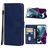 Mobigear Wallet Motorola Edge S30 Plånboksfodral med sedelfack - Blå