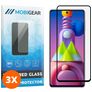 Mobigear Premium Samsung Galaxy M51 Härdat glas Skärmskydd - Skalvänligt - Svart (3-pack)
