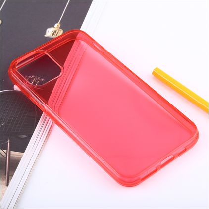 Mobigear Colors iPhone 11 Pro Max Elastyczne TPU Etui plecki - Czerwony