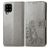 Mobigear Clover Samsung Galaxy A22 5G Cover a libro portafoglio - Grigio